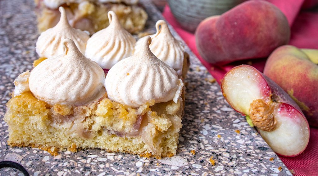 Pfirsichkuchen vom Blech