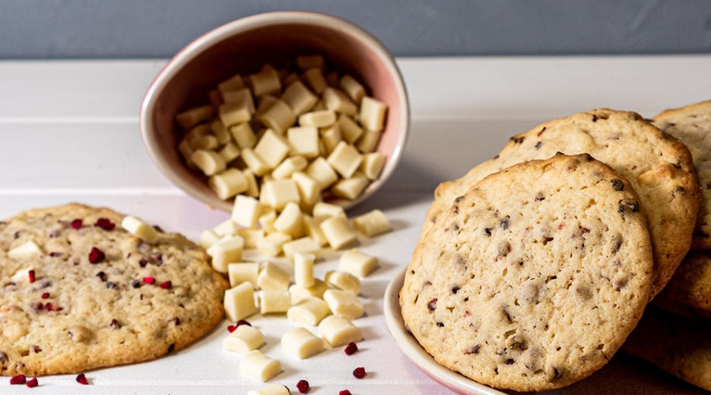Raspberry White Chocolate Cookies