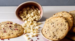 Raspberry White Chocolate Cookies