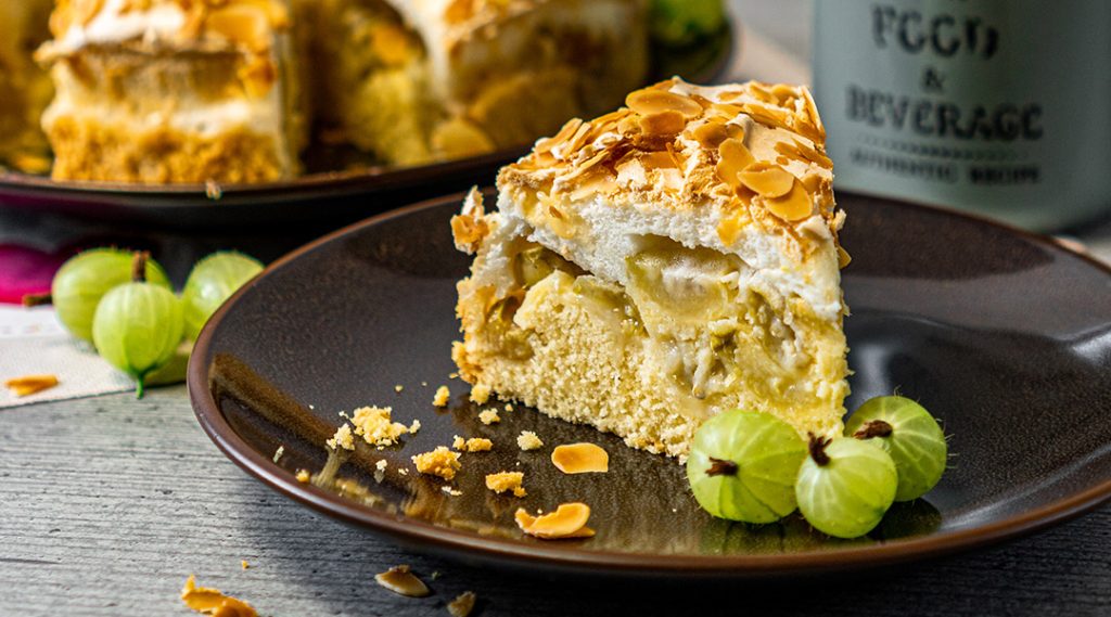 Stachelbeerkuchen mit Baiser