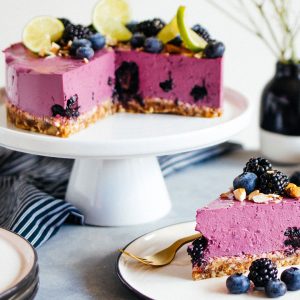 Veganer Brombeerkuchen