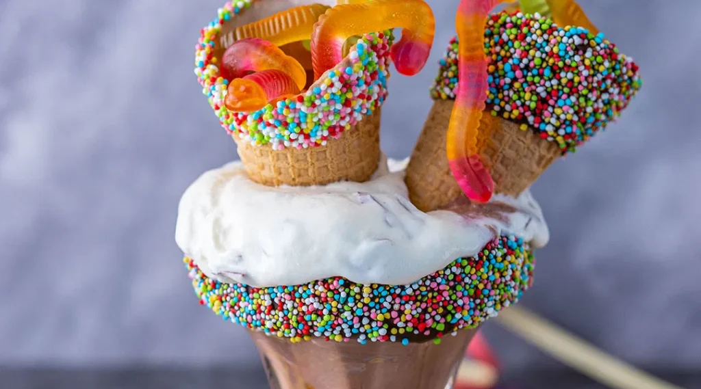 Schichtdessert für die Einschulungsparty