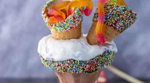 Schichtdessert für die Einschulungsparty