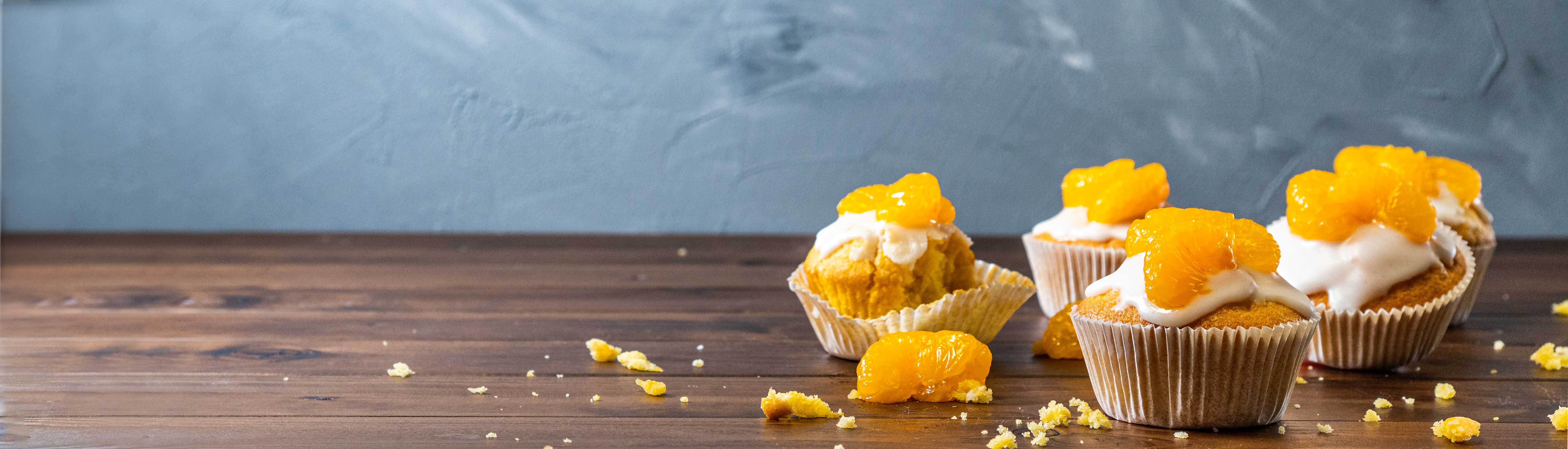 Zitronen-Mandarinen-Muffins – RUF Lebensmittel