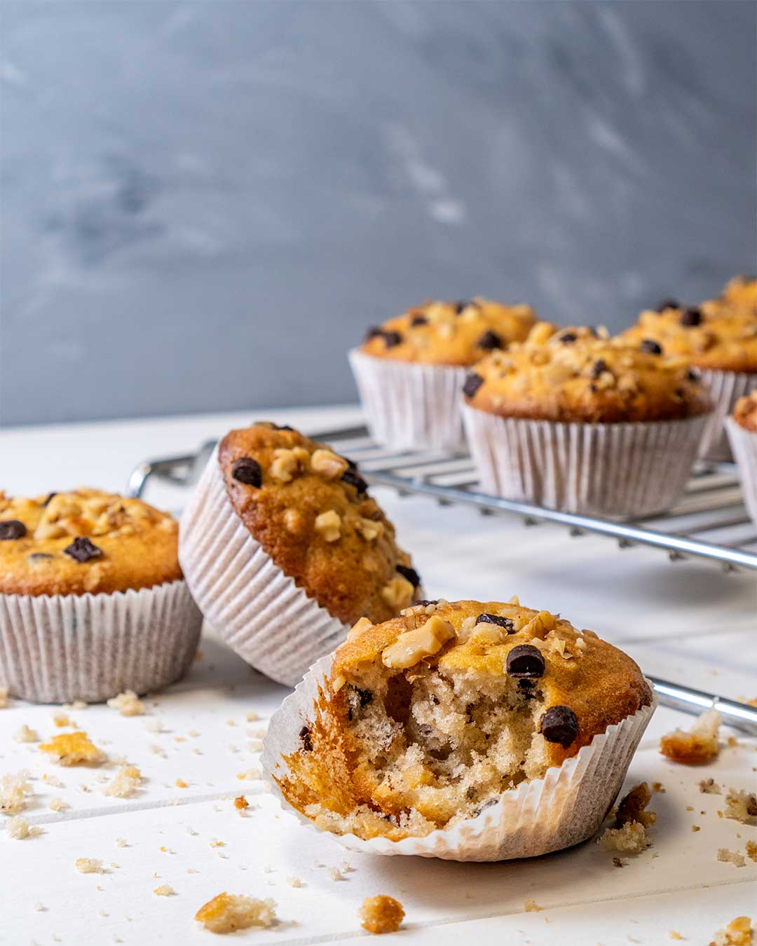Walnuss-Schoko-Muffins – die einfachsten und leckersten Muffins der Welt!
