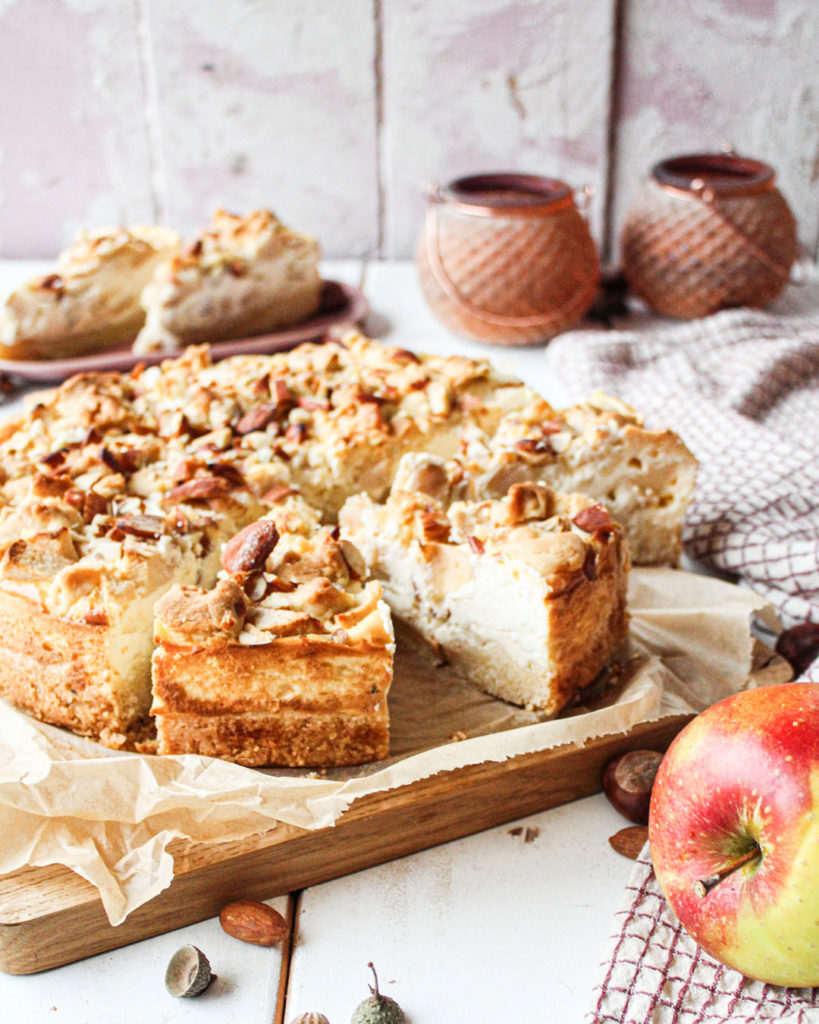 Bester Apfelkuchen – mit Streuseln und Pudding super einfach zubereitet!