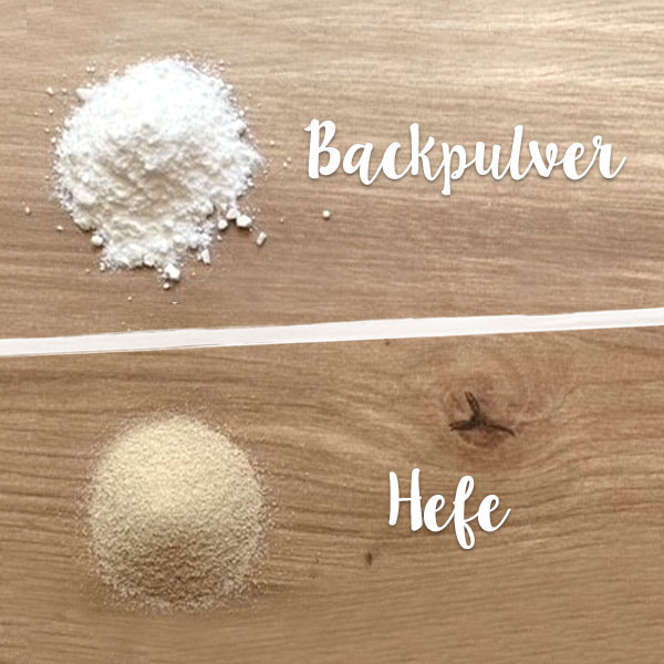Hefe vs. Backpulver