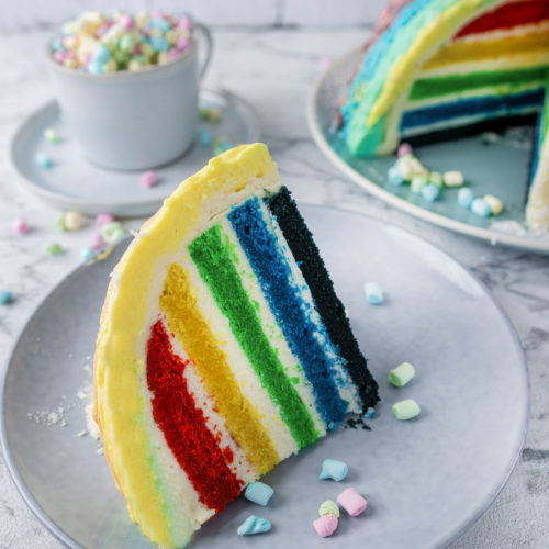 Regenbogen Kuchen Rezept