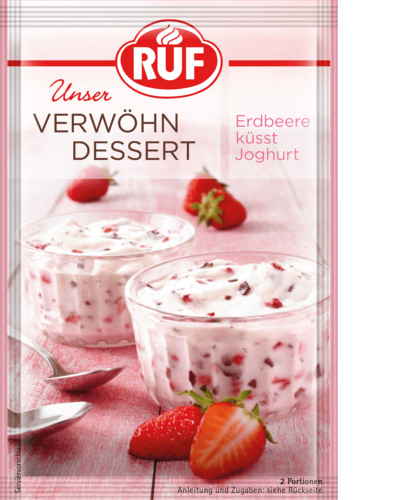 Verwöhn Dessert - Erdbeere küsst Joghurt