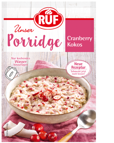 Cranberry and Coconut Porridge