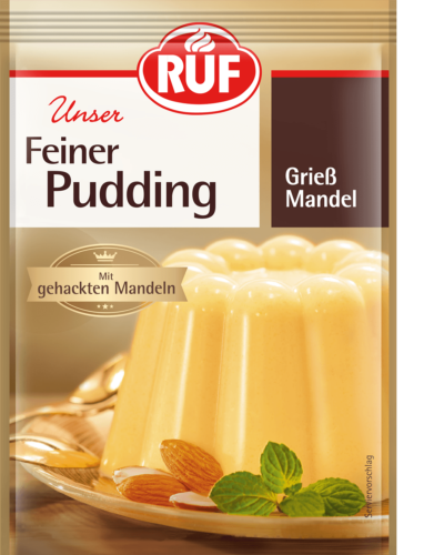 Feiner Pudding Grieß-Mandel