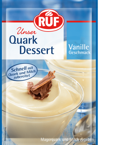 Quark-Dessert Vanille-Geschmack